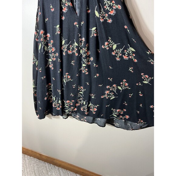Free People Snap Out Of It Sleeveless Tree Swing Top Small Black Floral NEW - Picture 8 of 16
